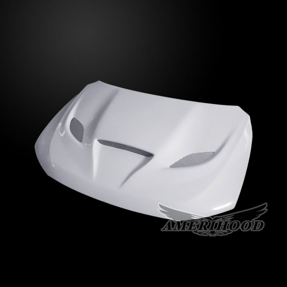 Fiberglass Hellcat Style Hood 11-23 Dodge Durango - Click Image to Close